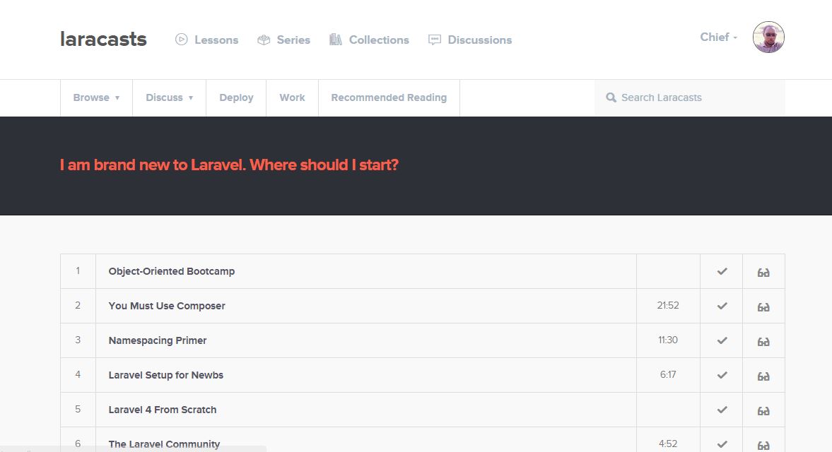 Laracasts - Readable tutorial titles