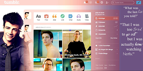 Grant Gustin - "watching netflix"