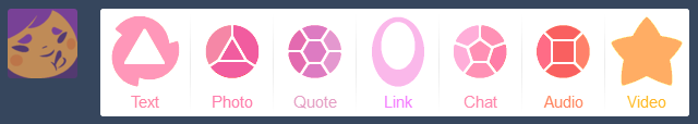 Pastel Gems Tumblr Toolbar