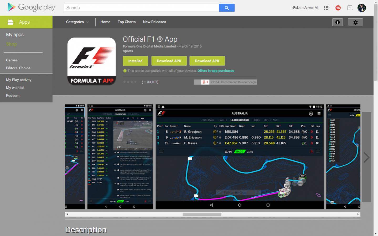 Website - Google PlayStore Dark Theme v0.3