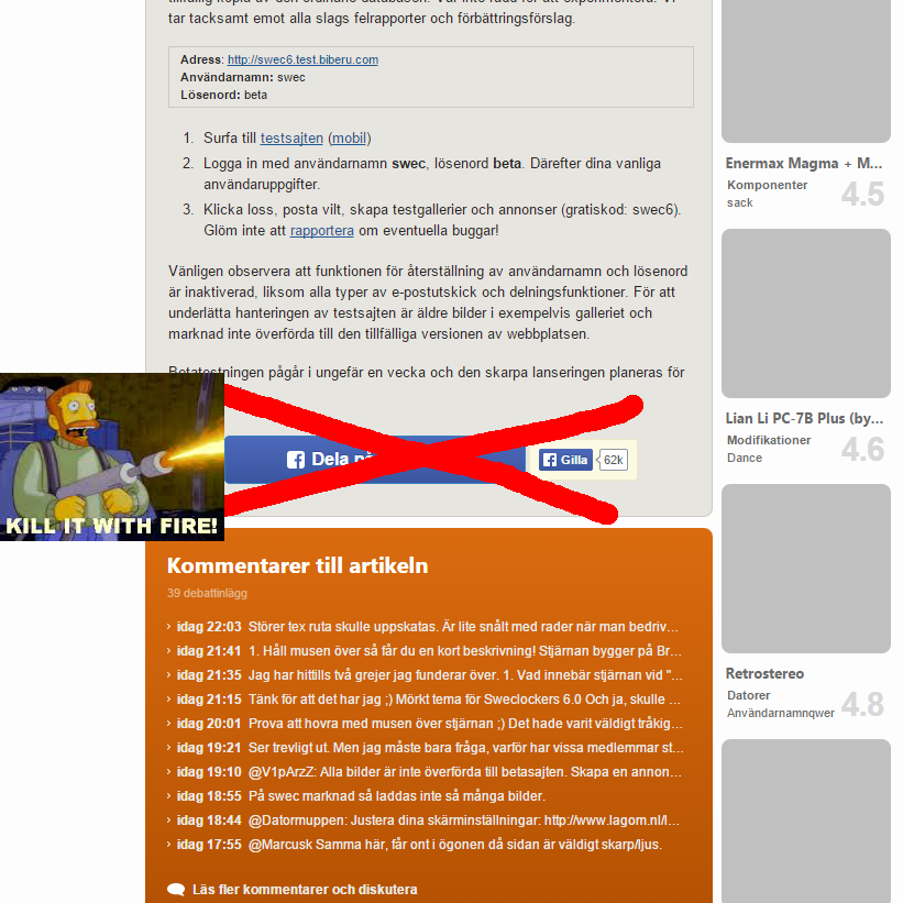 Avfacebookningsmedel för SweClockers