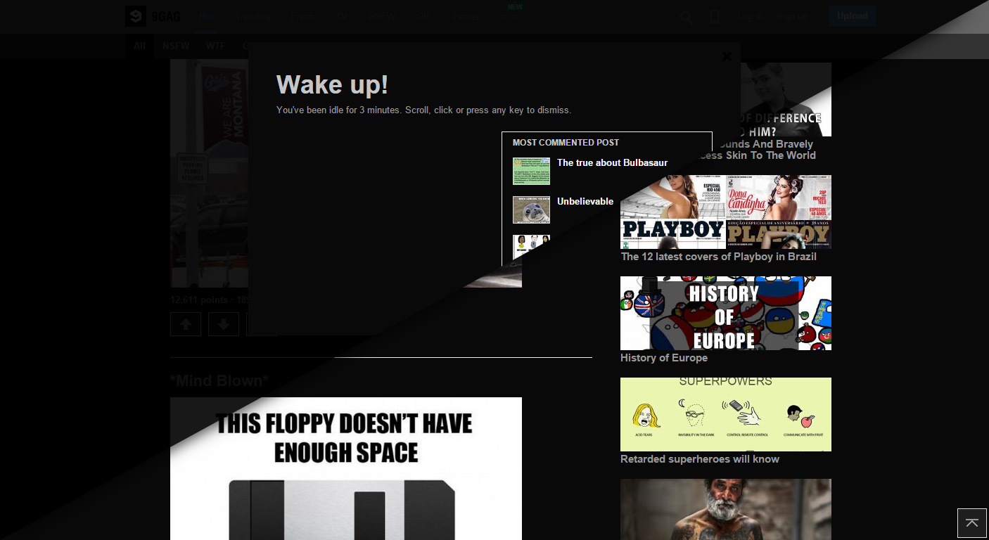9GAG No Wake up! | aperopia