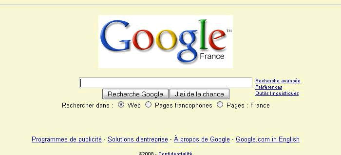 Simple Google Yellow Theme
