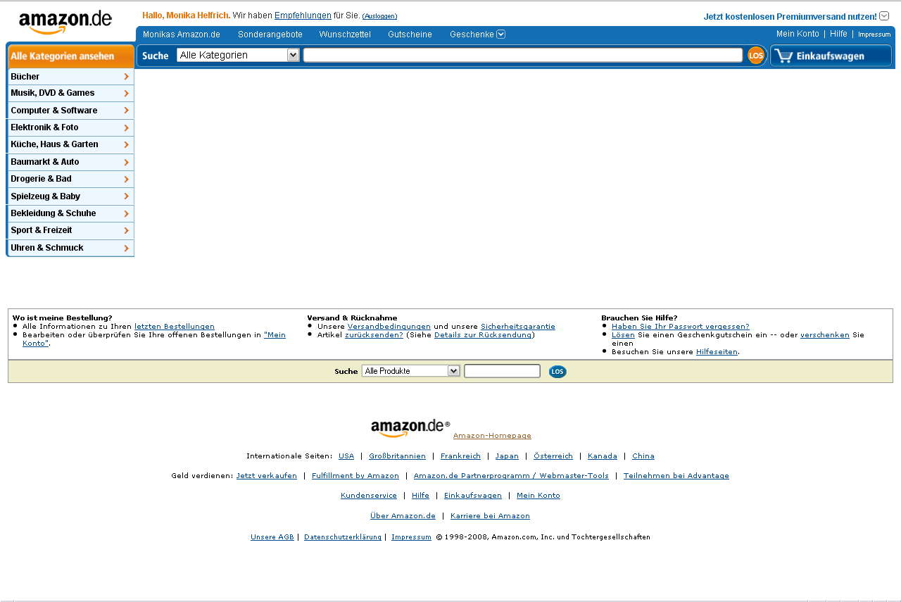 amazon.de ad free - werbefrei (ohne Werbung)