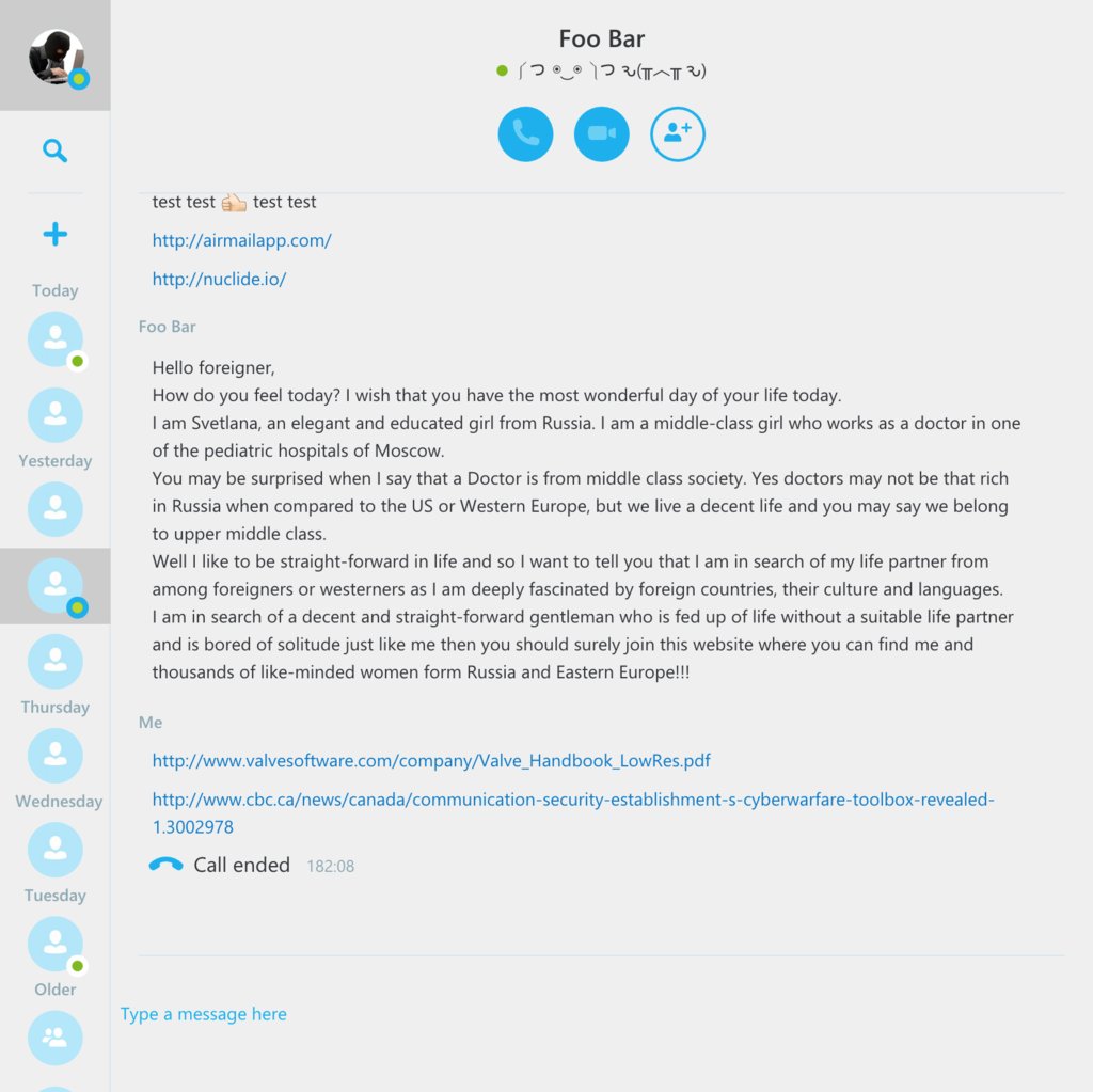 Skype for Web theme