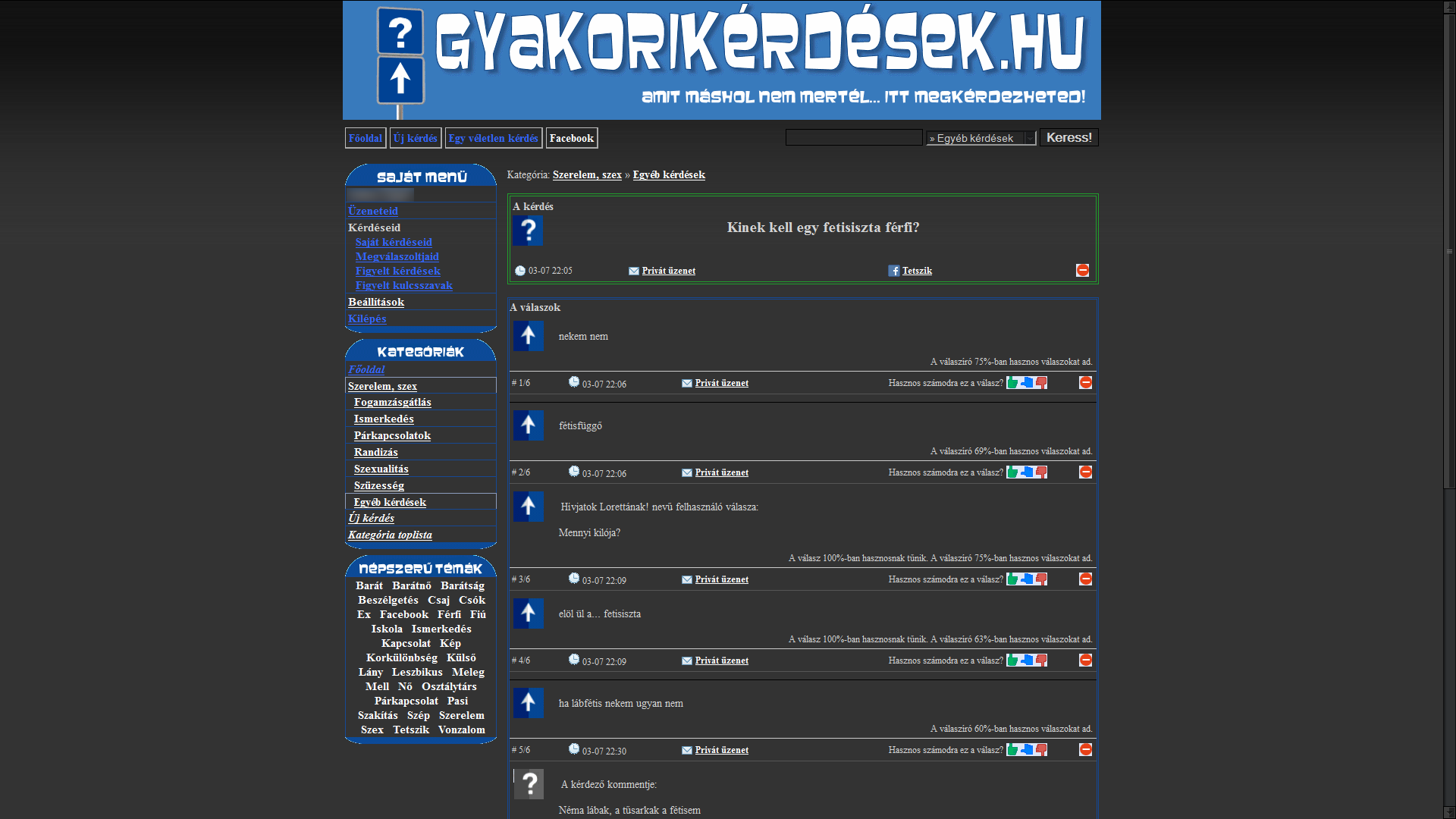 Gyakorikérdések <- Wikipedia - Dark grey w/ nicer