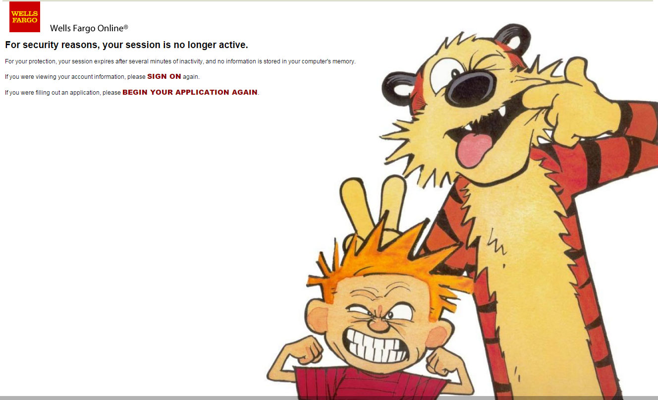 Wells Fargo | Calvin & Hobbes Timeout by Fire Lite