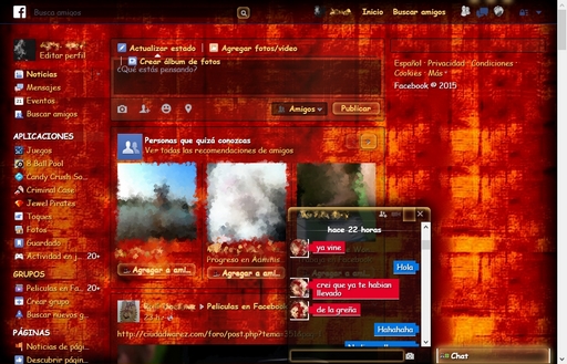 Facebook Naranja Firefox