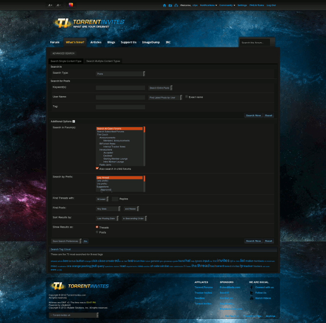 T-I Advanced Search Page Fix