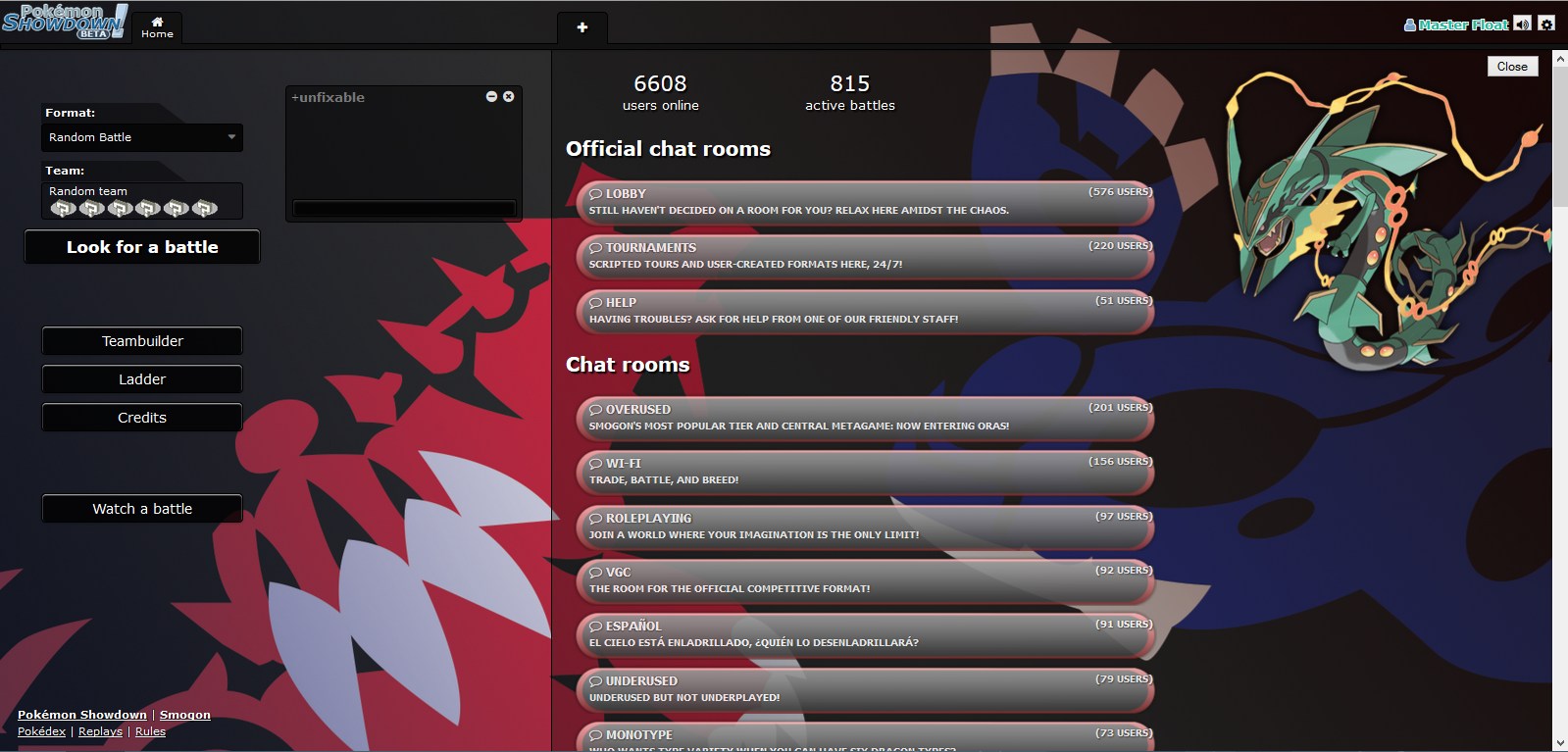 ORAS Dark Pokemon Showdown Style