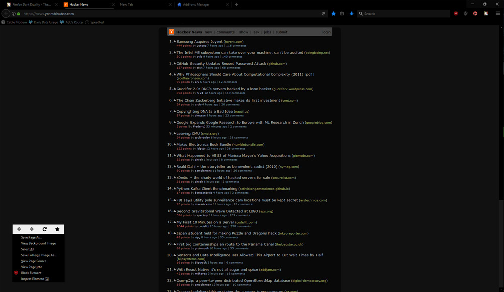 Firefox Dark Duality