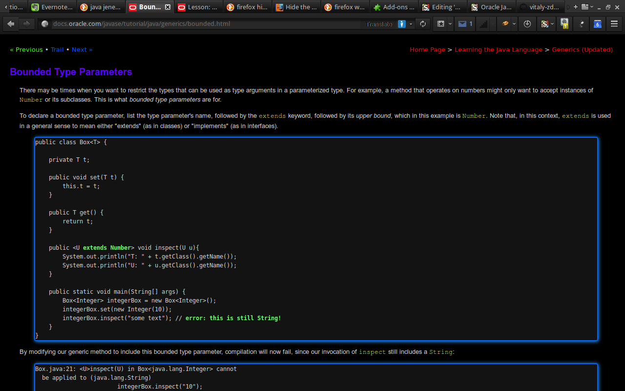 Dark Oracle Tutorials and Javadoc