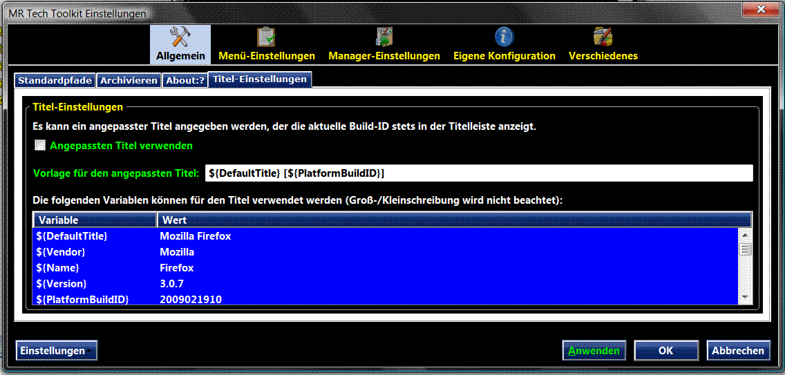 Black Vista - MR Tech Toolkit
