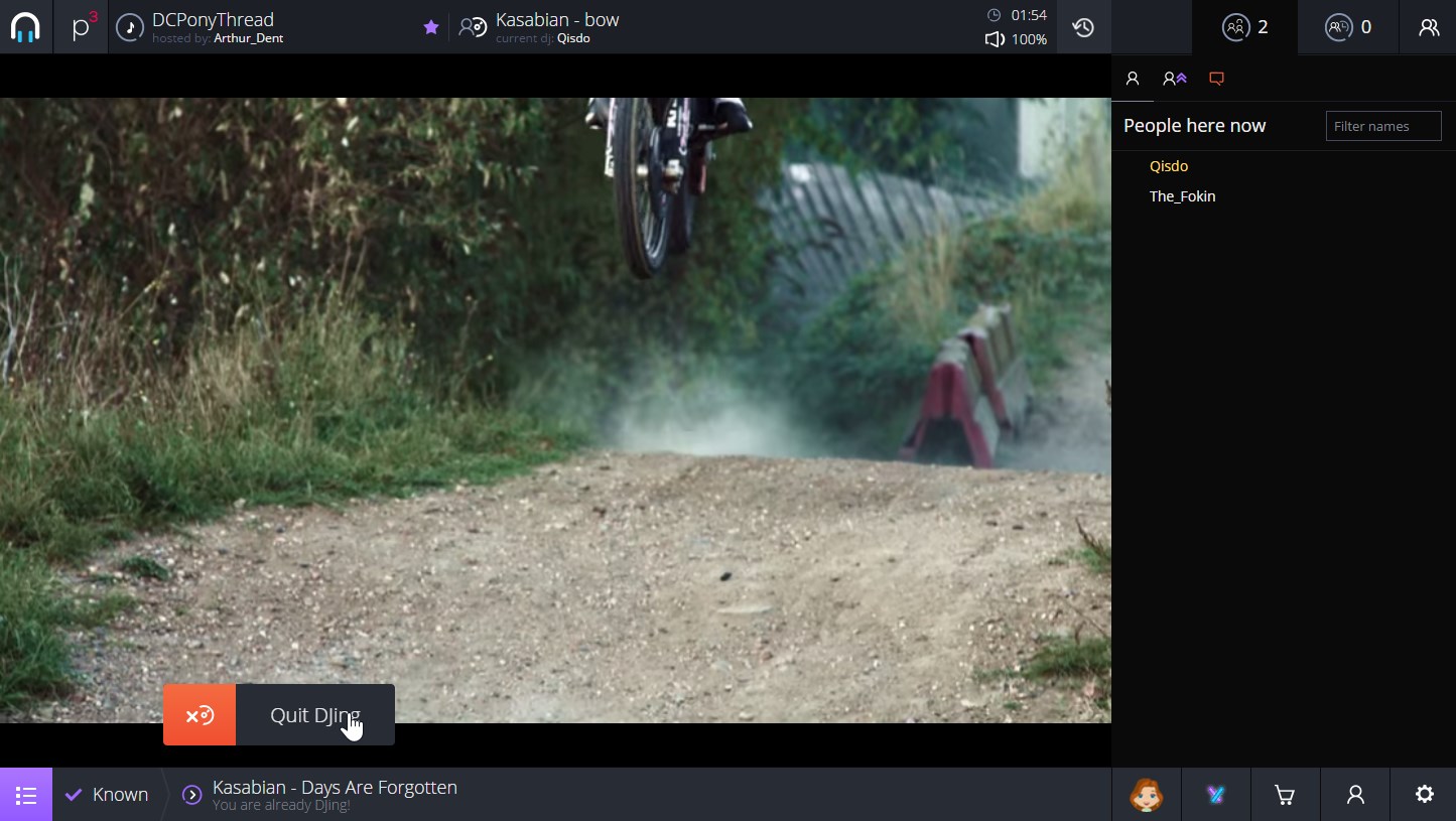 plug.dj - Fullscreen video