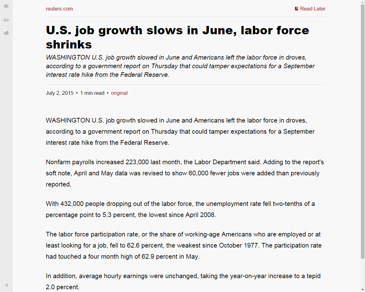 Spaz's Readable Readability