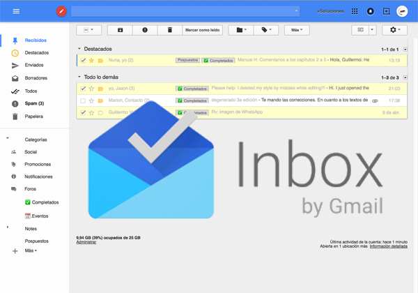 Gmail "Inbox" Styling (in progress)