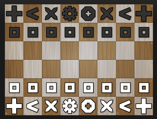 Lichess pieces, shapes