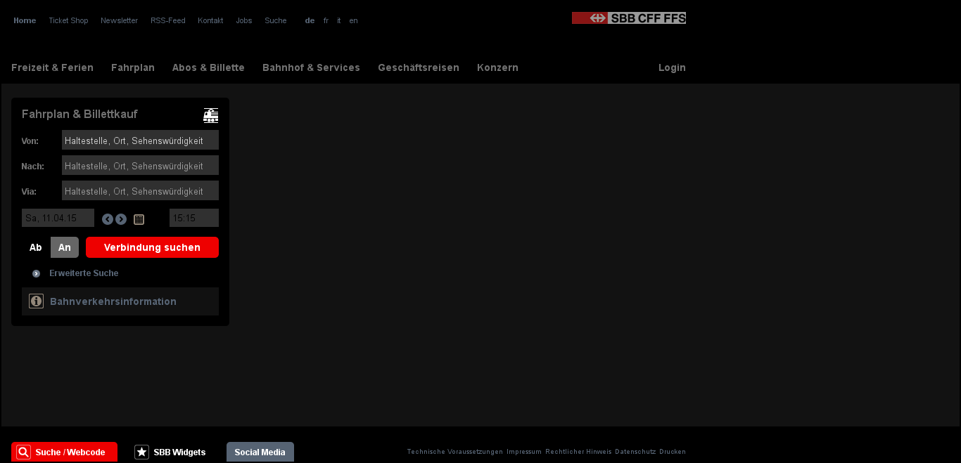 SBB.ch simple dark