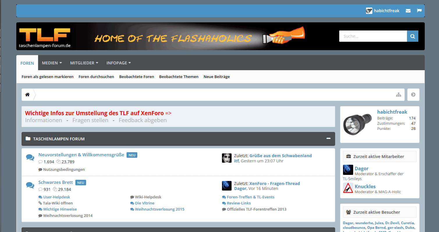 Taschenlampenforum (nur für UI.X Design)