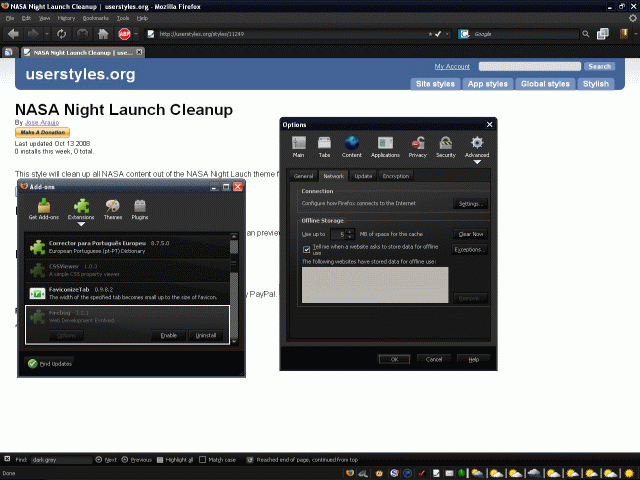 NASA Night Launch Theme Cleanup