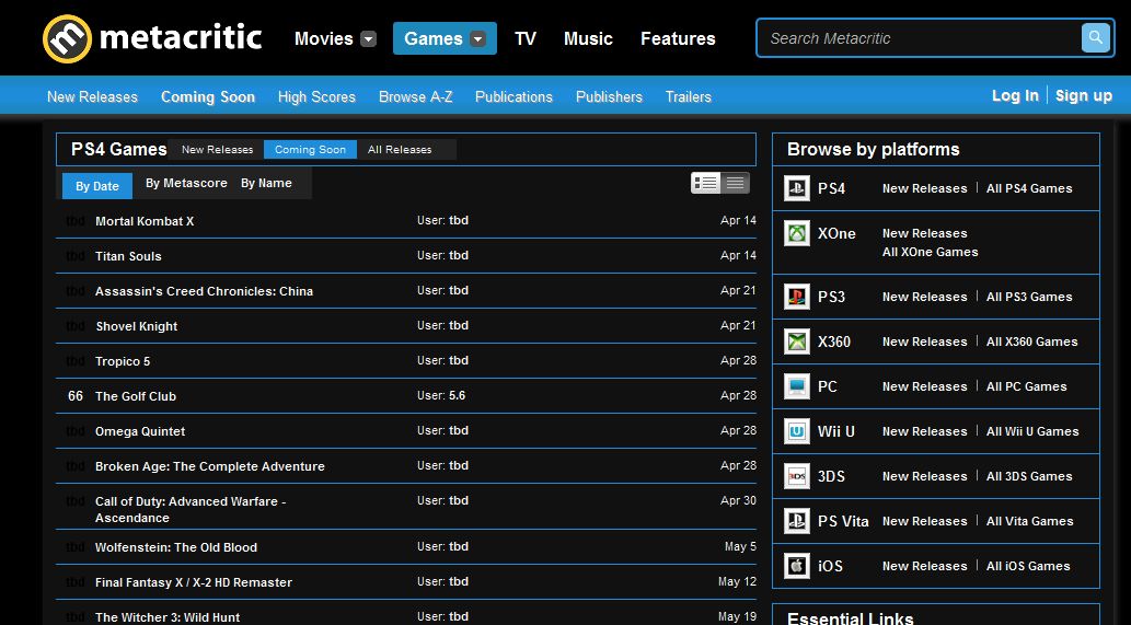 metacritic - dark