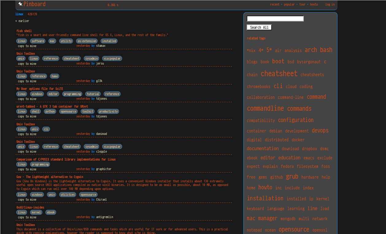 Pinboard - skin in tango