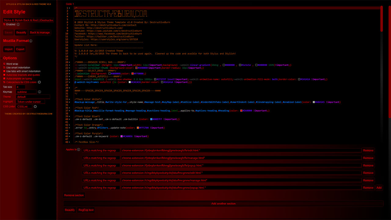 Stylus & Stylish Back & Red (-DestructiveBurn-)