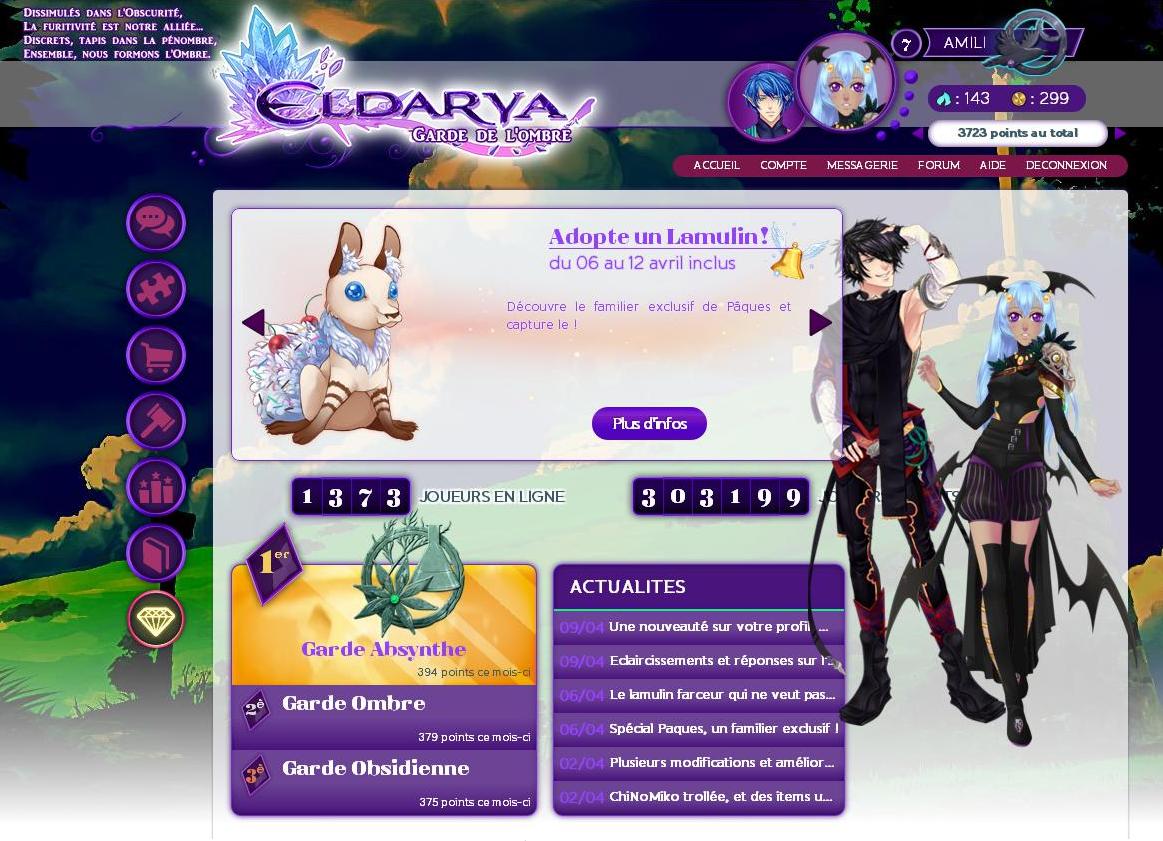 Garde de l'Ombre - thème pour Eldarya (Nevra)