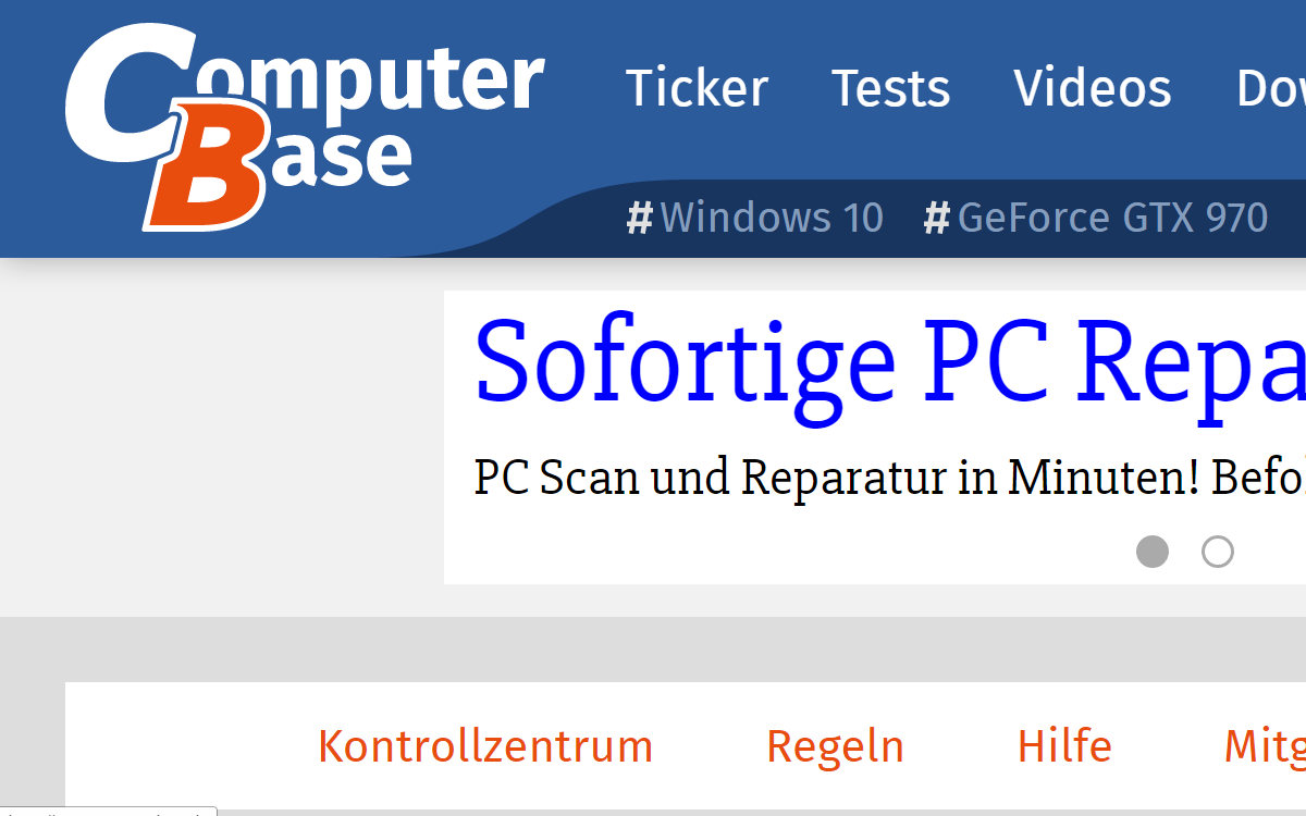 Computerbase-Logo (Orange/Weiss)
