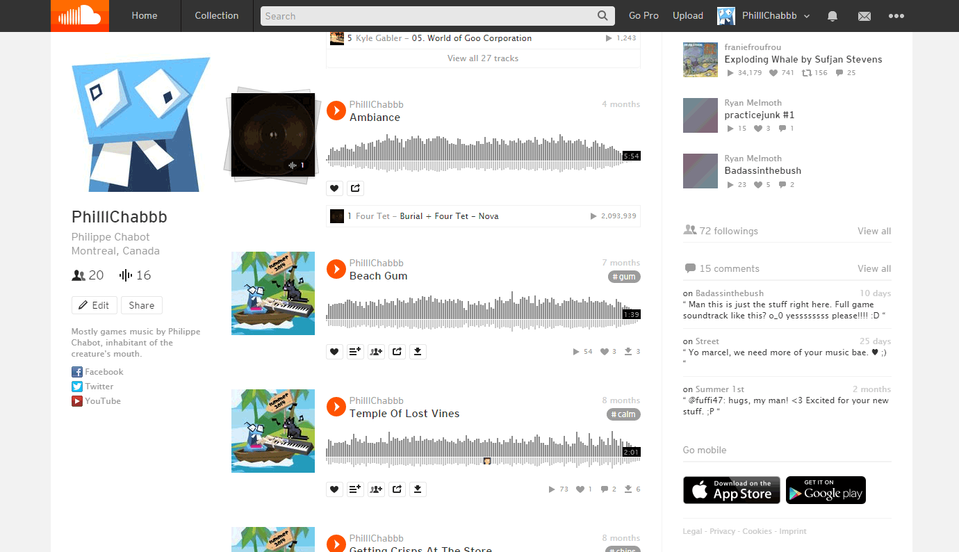 SoundCloud Hide Followers/Song Info