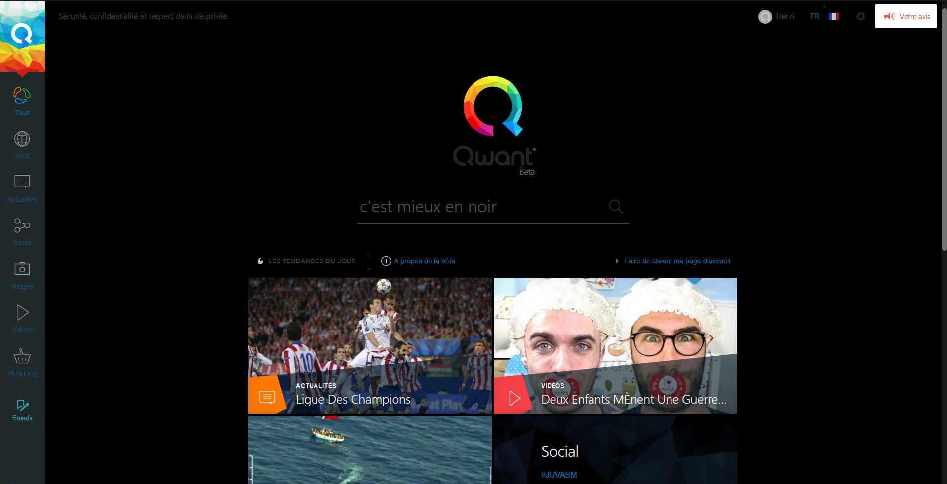 Dark Qwant for new interface/version