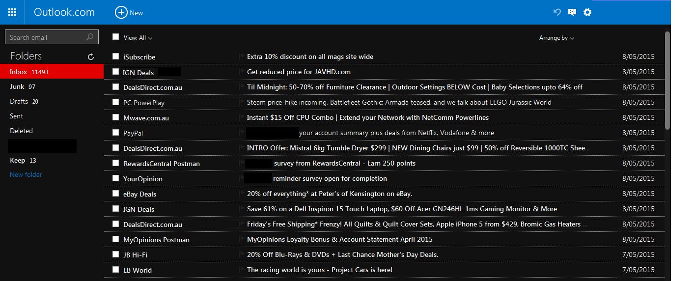 OutlookMail - DarkRedBlue