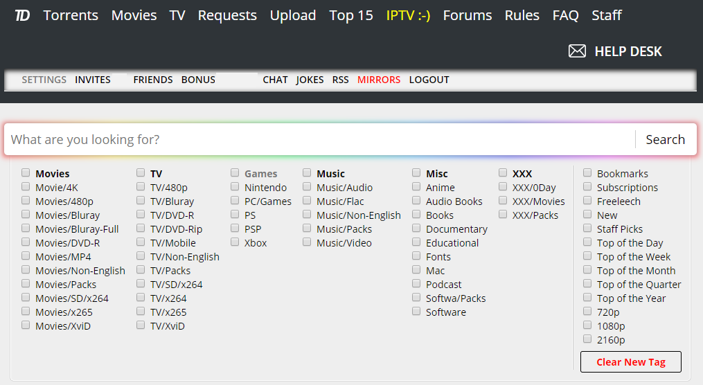 TorrentDay(.eu .com .me .ru .af) very lite