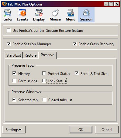 Tab Mix Plus (TMP) Hide Disabled Buttons