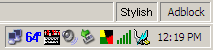 Stylish statusbar icon (normal text)