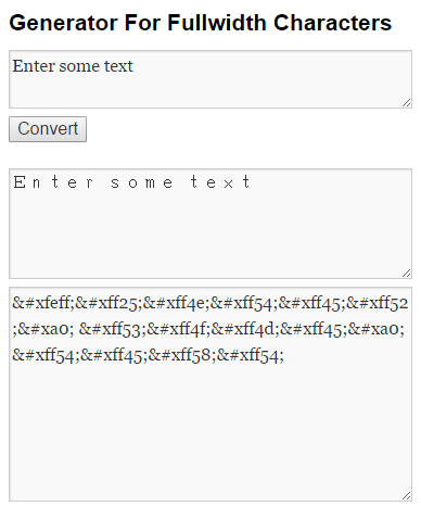 Declutter Series - Unicode Fullwidth Converter