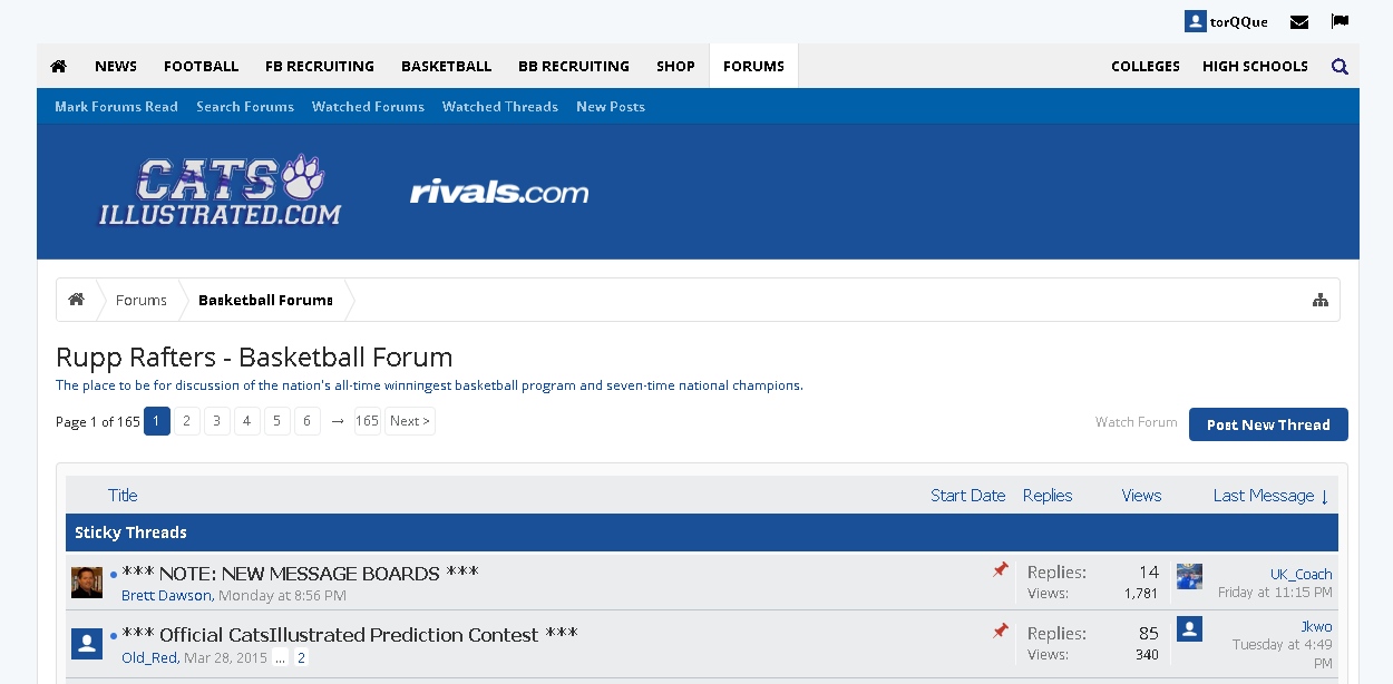 True Blue KY RIVAL FORUMS Theme