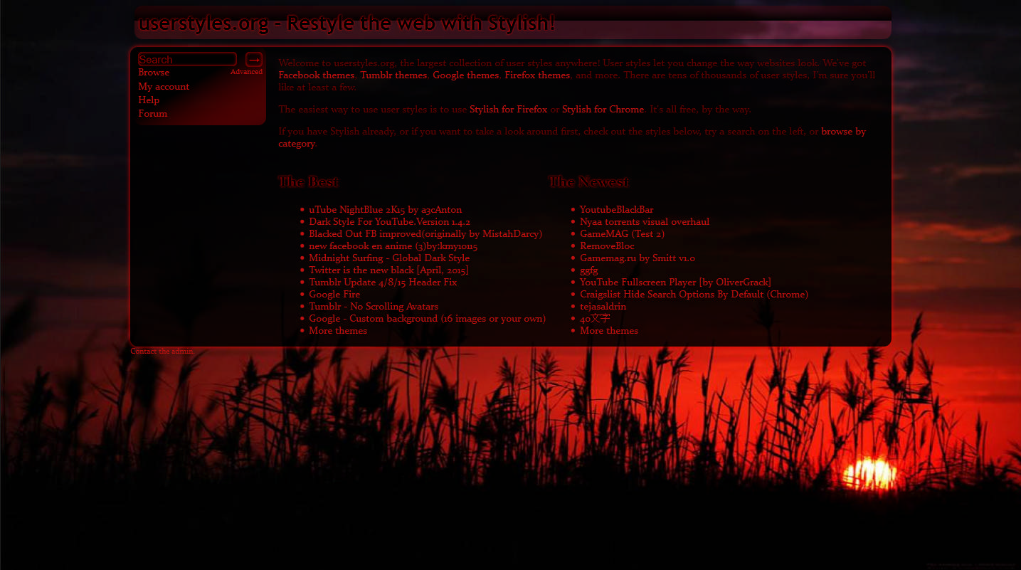 Userstyles.org dark-red