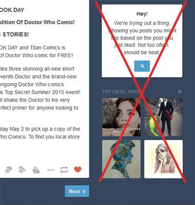 No likes popups