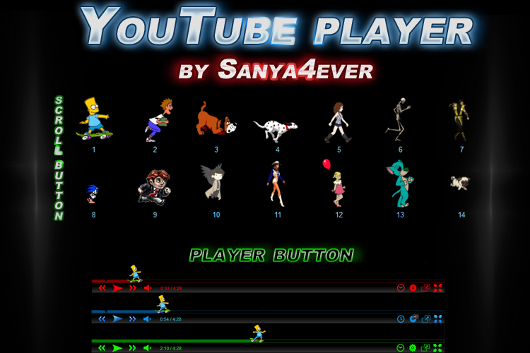 YouTube player by Sanya4ever