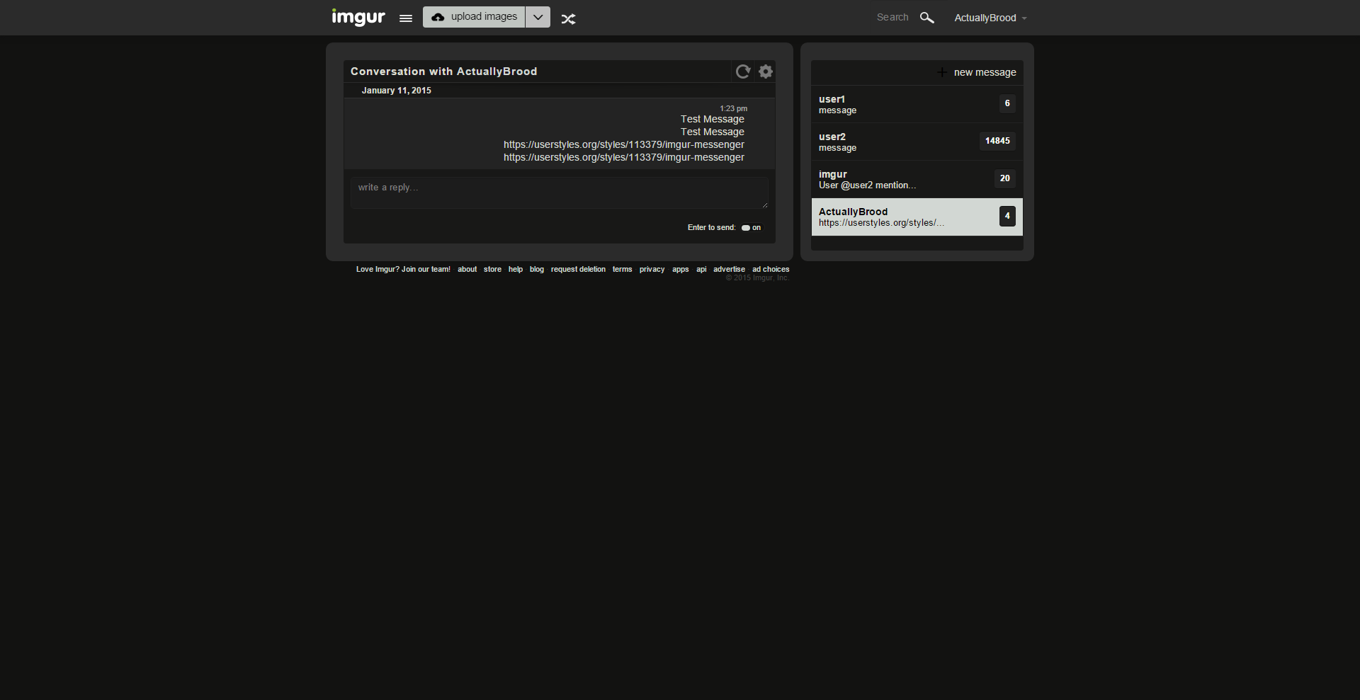 imgur messenger