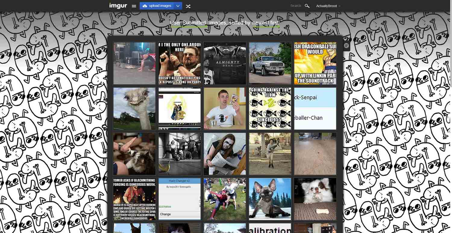 custom imgur background