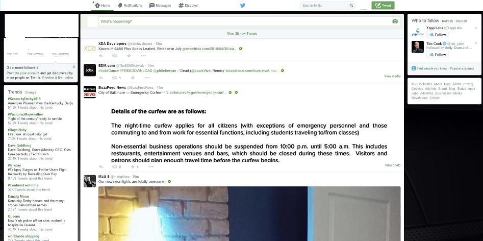 Twitter Full-Screen