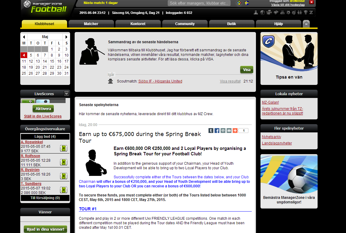Managerzone Improved Theme