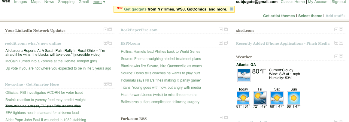 iGoogle -- For Fall