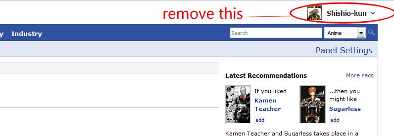 MyAnimeList: Remove New Links