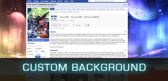 Add custom backgrounds & color