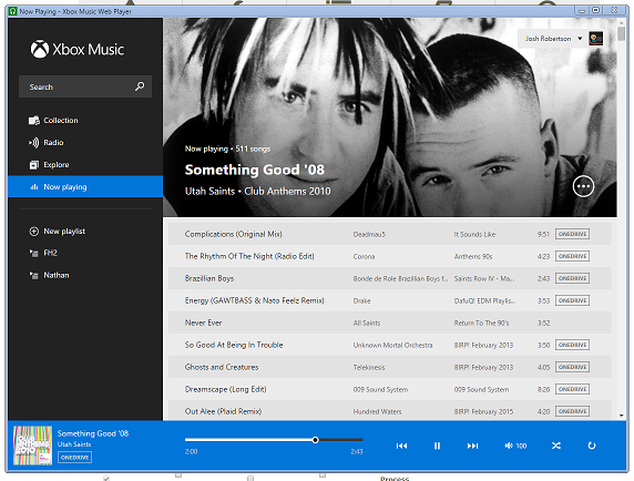 Xbox Music: Modern