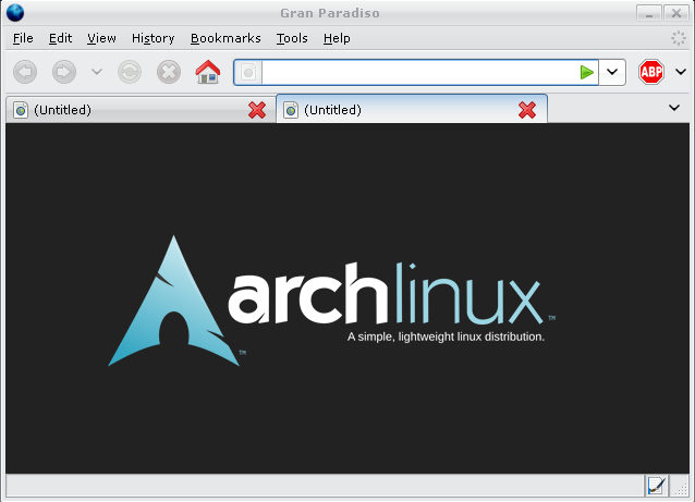 about:blank - ArchLinux Dark Grey