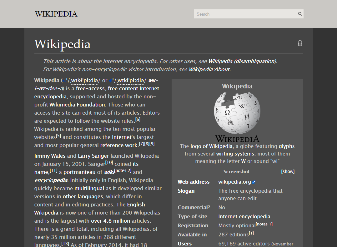 Wikipedia 1911 (Dark)